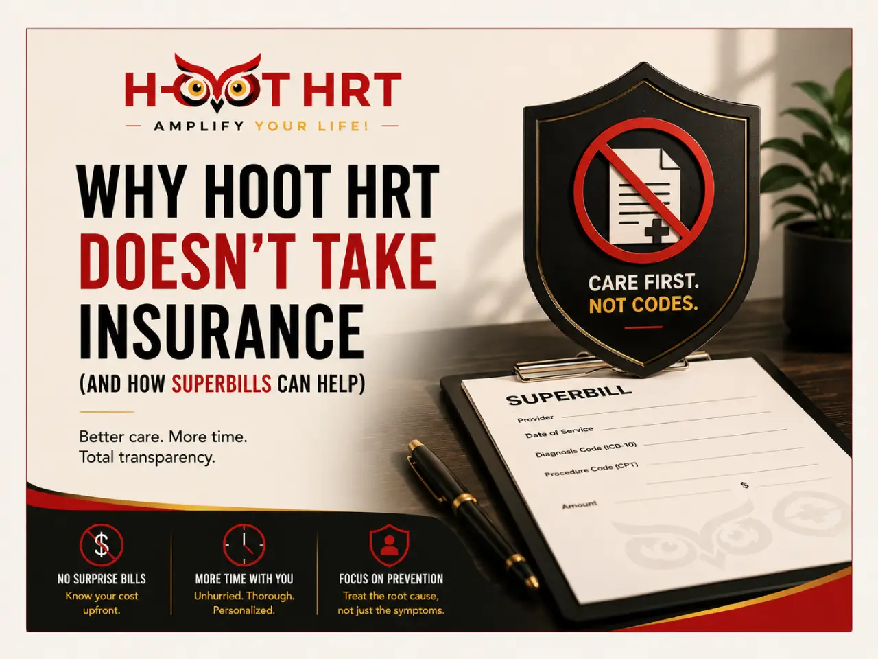 Why Hoot HRT Doesn't Take Insurance