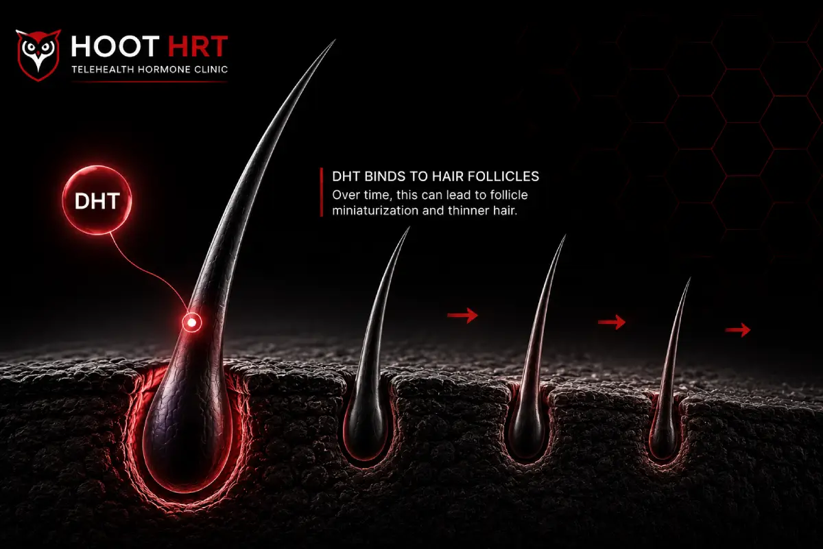 causes of hair loss in TRT men